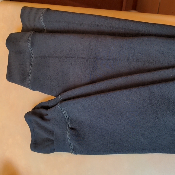 Navy Blue Fleece Leggings (OS) - Picture 3 of 3